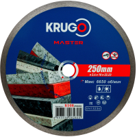 Диск алм KRUGO MASTER 250*22.2мм ультратонкий сплошной Арт. 81082500281