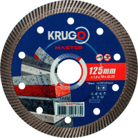 Диск алм KRUGO MASTER 125*22.2мм ультратонкий для тв. материалов Арт. 81031250238