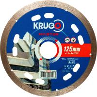 Диск алм KRUGO MASTER 125*22.2мм сплошной КГ, Кер Арт. 81011250227