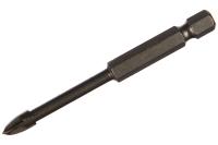 Сверло по стеклу и кафелю HEX1/4 ELITECH, 5*70 мм, 4-х резцовое Арт. 1820.104800