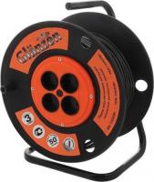 Удлинитель GLANZEN GLANZEN EB-50-008 ПВС 2*2.5мм2 50м 4 места катушка Арт. EB-50-008