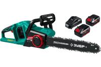 Пила акк. ЗУБР ПЦЛ-3635 18V*4Ah 14" 3/8" 1.3мм 52зв БЕСЩЕТ ДВ, 2 акк. и З/У Арт. ПЦЛ-3635-42