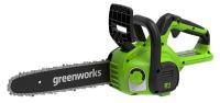 Пила акк. GREENWORKS G24CS25 24V 10" 3/8" 1.1мм 45зв. 1 акк. 4Ач и З/У Арт. 2007707UB