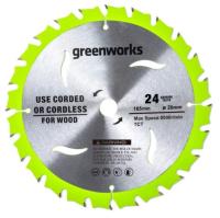 Диск пильный 165х20х24Т GREENWORKS Арт. 2955707