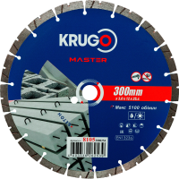 Диск алм KRUGO MASTER PRO 300*25.4мм сегмен. по бетону Арт. 81053000254