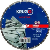Диск алм KRUGO MASTER PRO 400*25.4мм сегмен. по бетону Арт. 81054000256