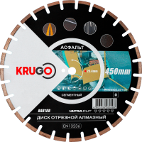 Диск алмазный KRUGO 450*25.4*3.8мм сегментый для асфальта Арт. BAB18B