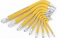 Набор ключей шестигр. 9шт TORX-SHORT с шаром WORKPRO Арт. WP222009