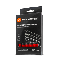 Аксессуар  VILLARTEC Мелки разметочные VILLARTEC красные (12шт.)