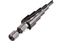 Сверло ступенчатое ЗУБР 4-12мм HSS 5 ступ