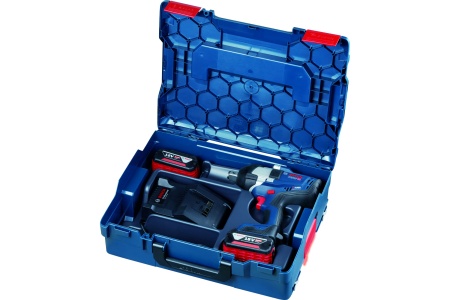 Гайковерт акк. уд. BOSCH GDS 18V-1050H 18V*5Ah Li-Ion 3/4" 1050Нм 2АКБ ЗУ Арт. 06019J8522