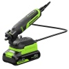  Гравер GreenWorks G24RT, 24V, б/щет, цанги 2,4/3,2мм, 6500–35000 об/мин, оснастка 52 шт, 1x2Ач,ЗУ,сумка,кор