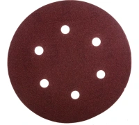 Круг шлифовальный ELITECH 150мм Р220 липучка, 6 отверстий, 5шт/упак. Арт. 1820.099400