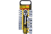 Набор головок с трещеткой 6 гран. 1/2" 20 предм. 8-32мм STAYER Арт. 27750-H20