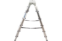 Стремянка 2-сторонняя Алюмет алюминиевая 6-х ступ Арт. AD7206