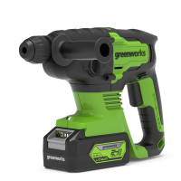 Перфоратор акк GREENWORKS GD24SDS2 SDS+ 24V Li-Ion 2Дж 3 реж. без акк и ЗУ Арт. 3803007