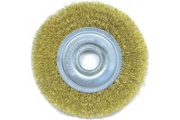 Щетка дисковая для УШМ латунированная 125мм, 22,2мм ELITECH Арт. 1820.074700