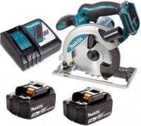 Пила дисковая акк Makita DSS610RFE 18V*3Ah 165*20мм Li-Ion, 2 АКК и ЗУ Арт. DSS610RFE