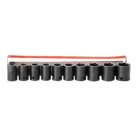 Набор головок удар. 6 гран. 1/2" 10 предм. 11-24мм Sumake Арт. 637010