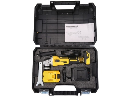 УШМ аккумуляторная PROFIPOWER DWDGA-18V 18V*4,0Ah Li-ion 125мм, 1 АКБ и ЗУ Арт. E0103