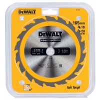 Диск пильный 165х20х18T DeWALT CONSTRUCT Арт. DT1933-QZ