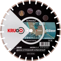 Диск алмазный KRUGO 450*25.4*3.8мм сегментный для асфальта Арт. LAB18A