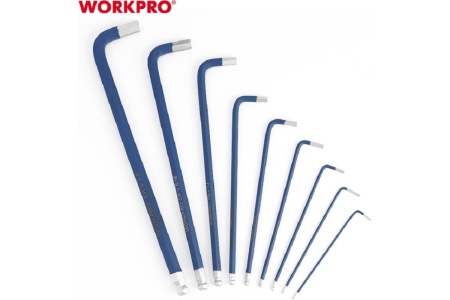 Набор ключей шестигр. 9шт LONG WORKPRO Арт. WP222011