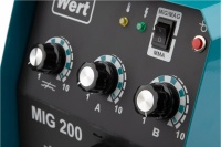 Полуавтомат WERT MIG 200 30-200А 4.4кВт 0.6-1.0мм 220В Арт. MIG 200 (W1701.007.00)