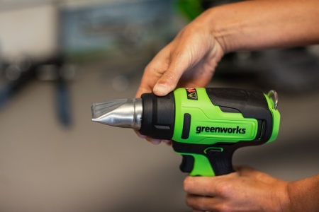 Фен акк GREENWORKS G24HG 24V 200 л/мин 550 С без АКБ и ЗУ Арт. 3400207