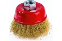 Щетка чашечная для УШМ латунированная 65мм, М14 ELITECH Арт. 1820.073800