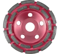 Чашка алмазная КУРС 125х22.2мм 2 ряда сегментов Арт. 39515