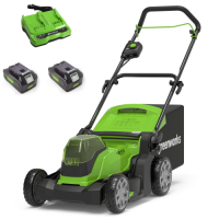 Газонокосилка акк. GREENWORKS G24X2LM41 2*24V Li-Ion 41см 25/80мм 50л 2 Акк и З/У Арт. 2512607UD