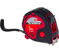 Рулетка Status 3 fixations 5м*25мм двухкомпонентный корпус 3 фиксации ленты Matrix Арт. 31035