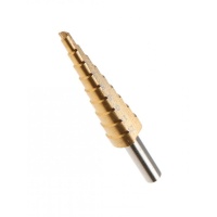 Сверло по металлу ступ. 4-12мм*9ступ. титан профи Атака