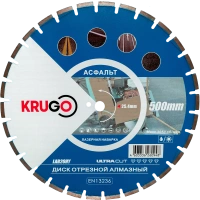 Диск алмазный KRUGO 500*25.4*4.2мм сегментый для асфальта Арт. LAB20HY