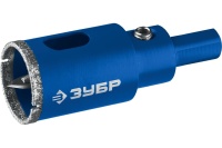 Сверло алмазное по стеклу и кафелю ЗУБР трубчатое, 22 мм Арт. 29850-22