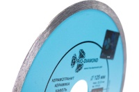 Диск алмазный Trio-Diamond 125*22.2*1.1мм сплошной ультратонкий, сух/мокр керамогранит Арт. 370125