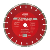 Диск алмазный ELITECH 300*25.4мм сегментный по асфальту Арт. 1110.009000