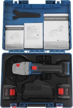 УШМ аккумуляторная DongCheng DCSM03-125(TYPE FK) 20V*5Ач 125мм 8500 об/мин 2 АКБ ЗУ кейс Арт. DCSM03-125(TYPE FK)