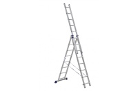 Лестница трехсекционная алюм. 3х8 224/363/504см Алюмет Арт. 5308