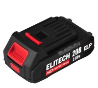 Дрель-шуруповерт акк Elitech ДА 20БЛ2 20V*2х2Ah Li-Ion 50Нм бесщет дв Арт. ДА 20БЛ2 (E2201.045.01)