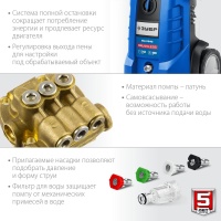 Мойка ЗУБР АВД-П240 3.3кВт 600л/ч 240бар Арт. АВД-П240