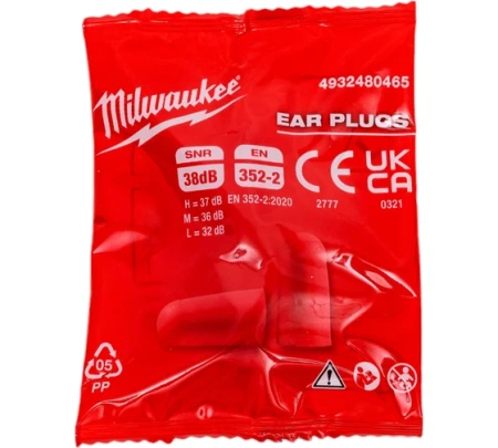 Беруши (вкладыши противошумные) MILWAUKEE 200шт Арт. 4932480465