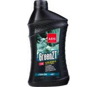 Масло для 2-х тактных двигателей AEG GREEN HP 2T Motor Oil API TC 1л син. Арт. 33695
