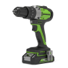 Дрель-шуруповерт акк GREENWORKS GD24DD60 24V Li-Ion 60Нм бесщет.дв. 2 скор. Арт. 3704107