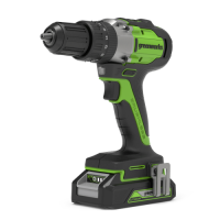 Дрель-шуруповерт акк GREENWORKS GD24DD60 24V Li-Ion 60Нм бесщет.дв. 2 скор. Арт. 3704107