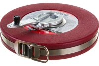 Рулетка 20м геодезическая фиброглассовая лента,красная Курс Арт. 17507