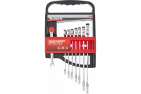 Набор ключей комб. трещет. 8шт 8-19мм пластик холдер MATRIX Арт. 14513