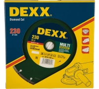 Диск алм DEXX 230*22.2мм сегмент. универ. сух. Б Кир. Арт. 36701-230_z01