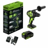 24V Дрель-шуруповерт акк. GD24DD90, б/щет, 45/90Нм,1x4Ач,ЗУ,кор (3707507CUB)